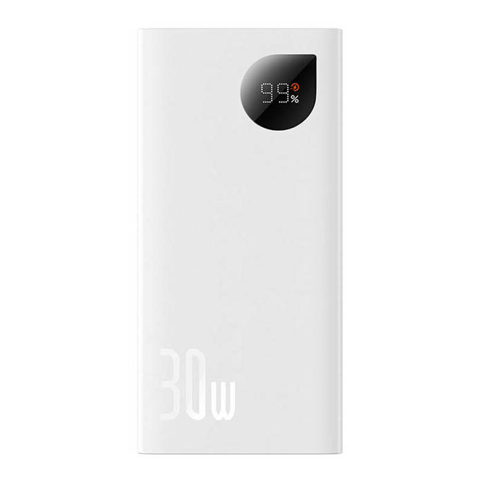 Szybko ładujący Power Bank Baseus Adaman2 10000mAh 30W (biały)