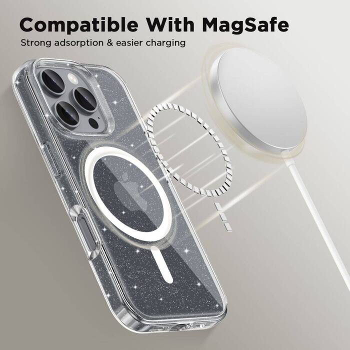 TECH-PROTECT FLEXAIR HYBRID MAGSAFE IPHONE 16 PRO MAX GLITTER