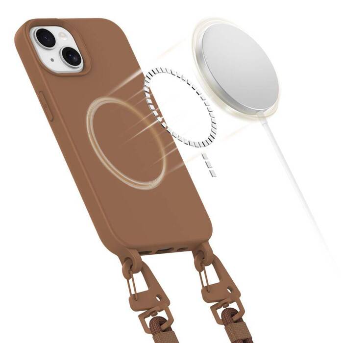 TECH-PROTECT MAGNECKLACE MAGSAFE IPHONE 13 CHOCOLATE BROWN