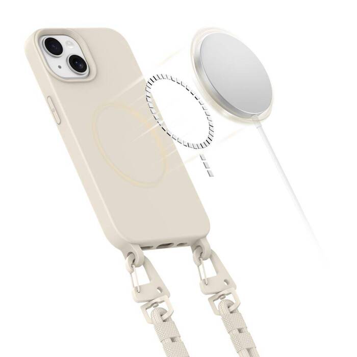 TECH-PROTECT MAGNECKLACE MAGSAFE IPHONE 14 COSMIC LATTE