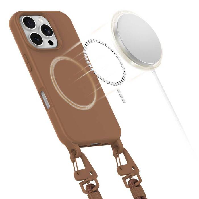 TECH-PROTECT MAGNECKLACE MAGSAFE IPHONE 16 PRO MAX CHOCOLATE BROWN