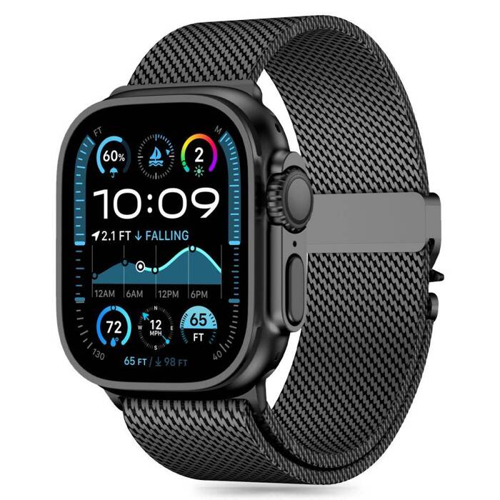 TECH-PROTECT MILANO APPLE WATCH 6 / 7 / 8 / 9 / 10 / SE / ULTRA 1 / 2 (44 / 45 / 46 / 49 MM) BLACK