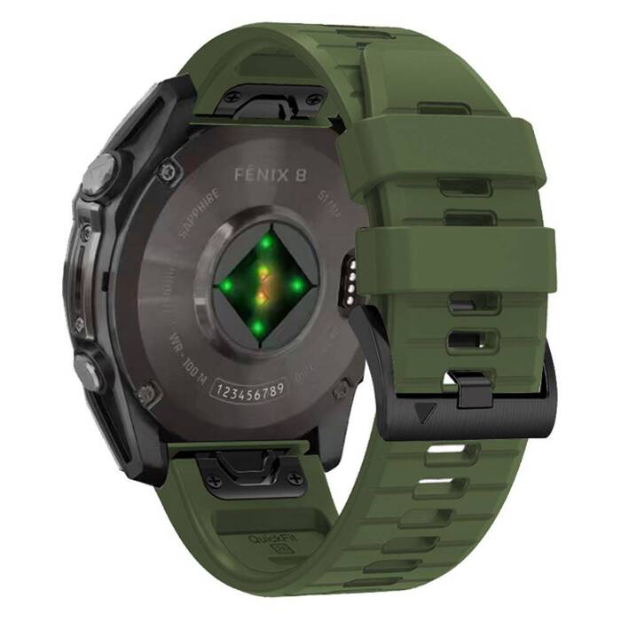 TECH-PROTECT SILICONE LINE GARMIN FENIX 5 / 6 / 6 PRO / 7 / 8 (47 MM) / E MILITARY GREEN