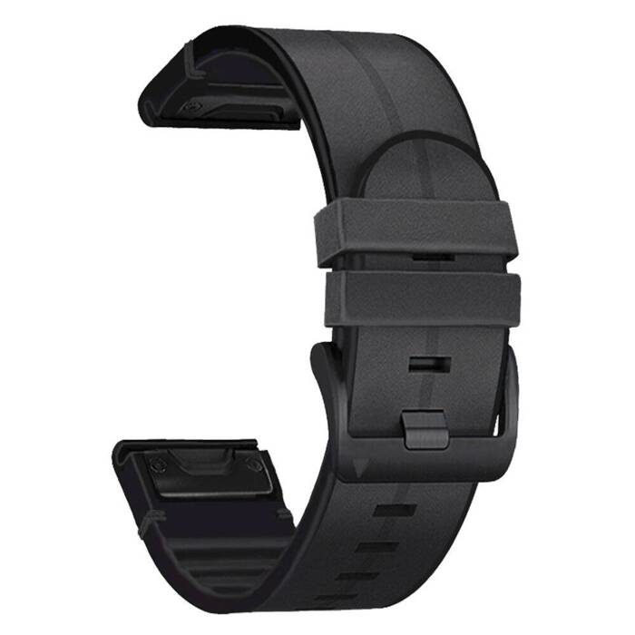 Tech-protect Silicone Pu Garmin Fenix 5x / 5x Plus / 6x / 6x Pro / 7x / 8 (51 Mm) Black