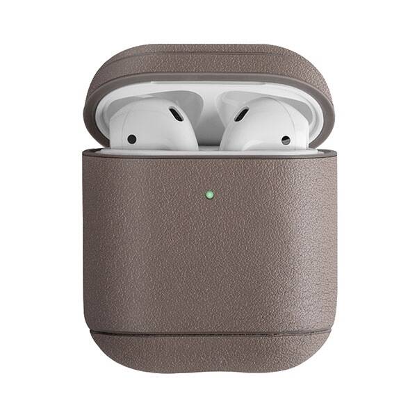 UNIQ etui Terra AirPods 1/2 gen. Genuine Leather beżowy/beige