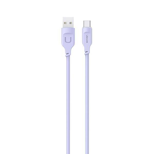 USAMS Kabel USB-C PD Fast Charging 1,2m 6A Lithe Series purpurowy/purple SJ568USB03 (US-SJ568)