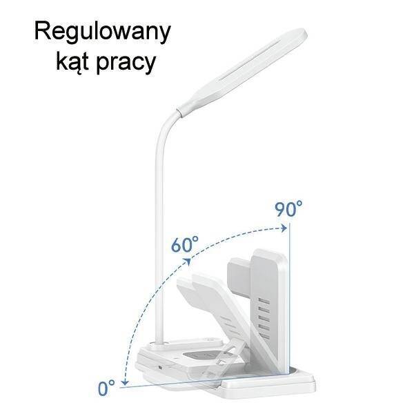 USAMS Ład. indukcyjna z lampą 4w1 15W biały/white CD195WXC01 (US-CD195)