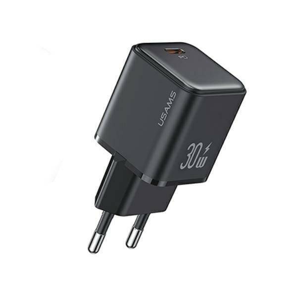 USAMS Ład. siec. 1xUSB-C PD30W 3A (only head) PD3.0 Fast Charging czarny/black X-ron Series CC186TC01 (US-CC186)