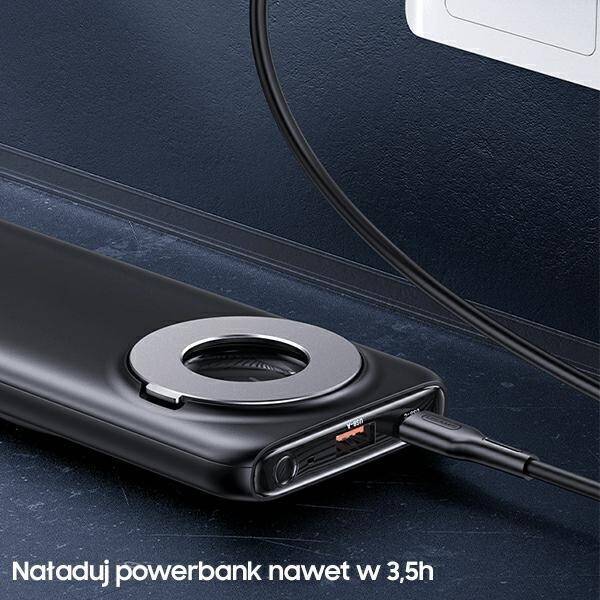 USAMS Powerbank PB62 10000mAh 20W QC3.0+PD Magnetic Wireless Fast Charge nebieski/blue 10KCD17104 (US-CD171)