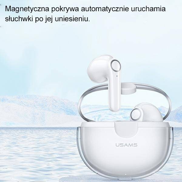 USAMS Słuchawki Bluetooth 5.1 TWS BU series bezprzewodowe fioletowy/purple BHUBU02