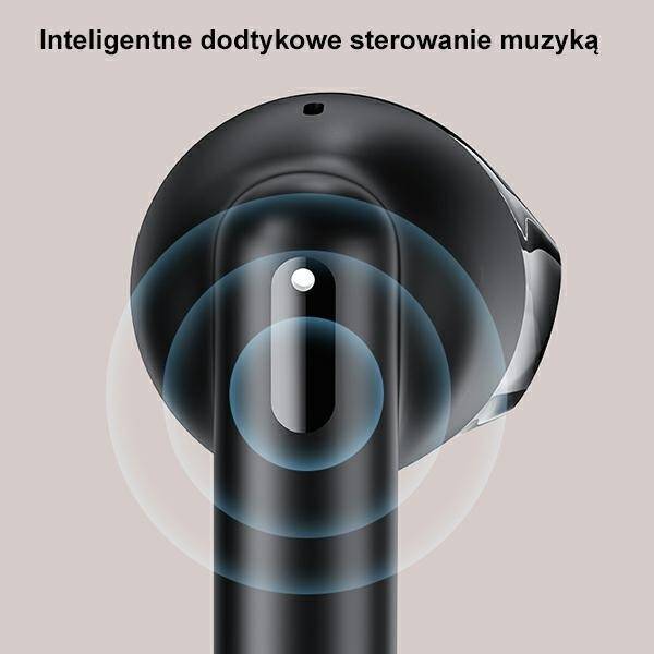 USAMS Słuchawki Bluetooth 5.3 TWS US Series Dual mic bezprzewodowe czarne/black BHUUS01