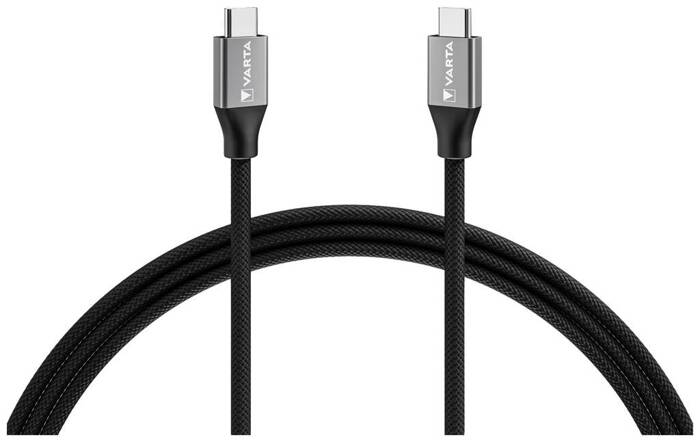 USB-C to USB-C Cable Varta, 100W, 5A, 2m, Black