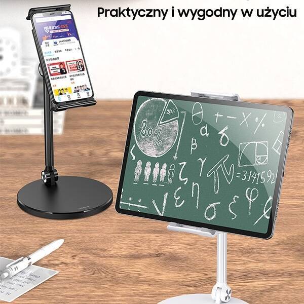 Uchwyt Biurkowy USAMS Na Telefon Tablet US-ZJ057 Biały