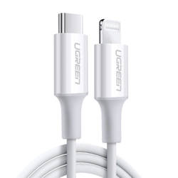 Ugreen kabel przewód MFi USB Typ C - Lightning 3A 1.5 m biały (US171)