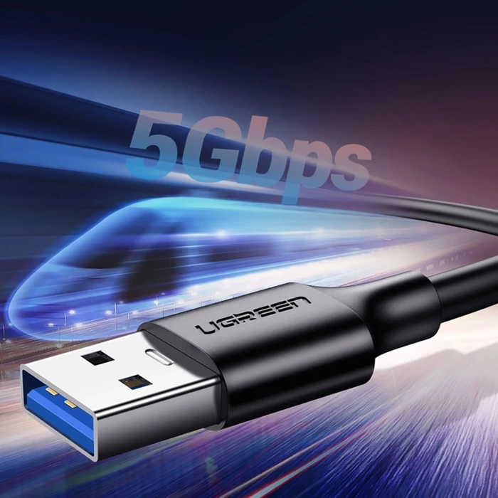 Ugreen kabel przewód USB 3.0 - USB Typ C 1m 3A czarny (20882)