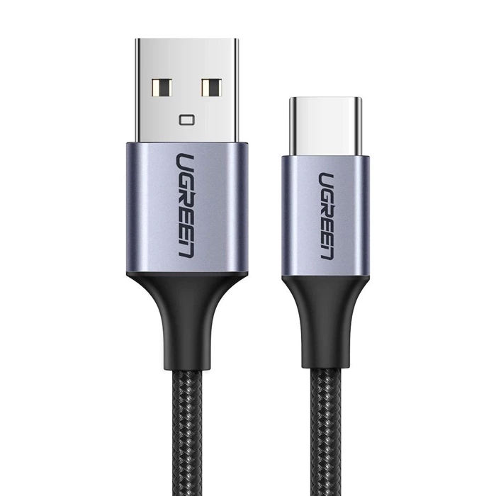 Ugreen kabel przewód USB - USB Typ C Quick Charge 3.0 3A 1m szary (60126)