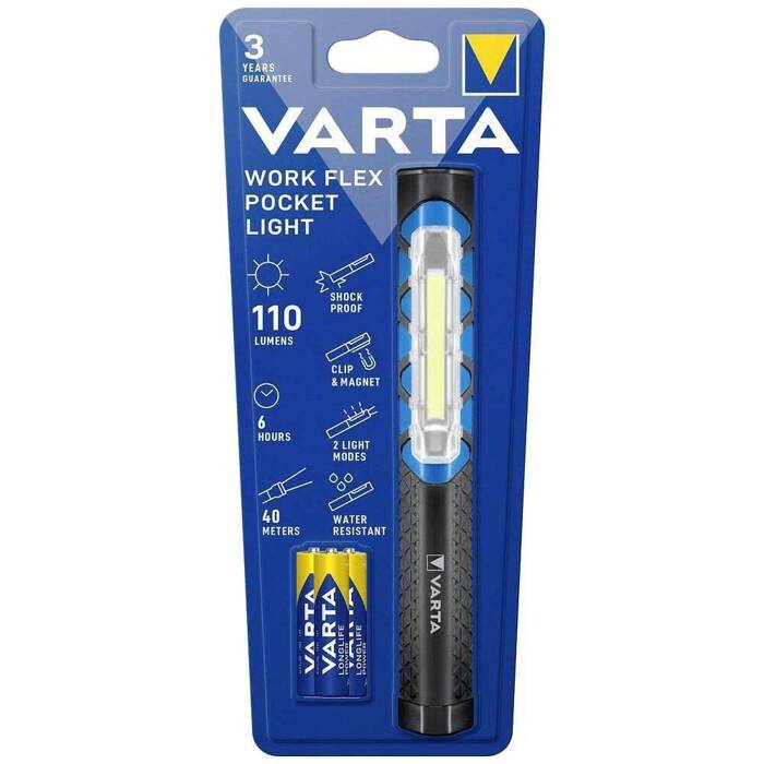 VARTA latarka LED Pen light 17647 + 3 x baterie R3 (AAA)