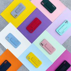 Wozinsky Kickstand Case elastyczne silikonowe etui z podstawką Xiaomi Redmi Note 11S / Note 11 czarny