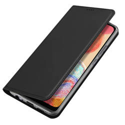 Etui Dux Ducis Skin Pro etui do Samsung Galaxy A04e pokrowiec z klapką portfel na kartę podstawka czarne Case