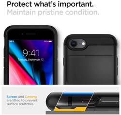 Etui SPIGEN Apple iPhone SE 2022 2020 7 8 Slim Armor Cs Black Czarne Case 