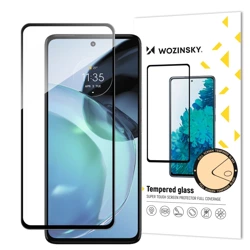 Wozinsky Full Glue Tempered Glass szkło hartowane Motorola Moto G72 9H na cały ekran z czarną ramką